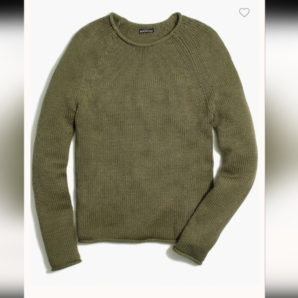 J. Crew - Roll Neck Olive Green Sweater, Size XS